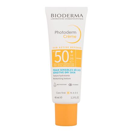 BIODERMA Photoderm Cream SPF50+ unisex hydratační opalovací krém na obličej 40 ml odstín invisible unisex
