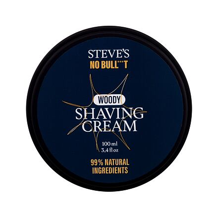 Steve´s No Bull***t Woody Shaving Cream pánský změkčující holicí krém 100 ml pro muže