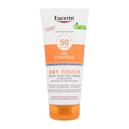 Eucerin Sun Oil Control Dry Touch Body Sun Gel-Cream SPF50+ unisex krémový gel na opalování pro mastnou a aknózní pokožku 200 ml