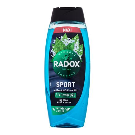 Radox Sport Mint And Sea Salt 3-in-1 Shower Gel pánský osvěžující sprchový gel 450 ml pro muže