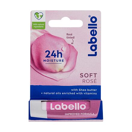 Labello Soft Rosé 24h Moisture Lip Balm dámský balzám na rty s jemným růžovým nádechem 4.8 g