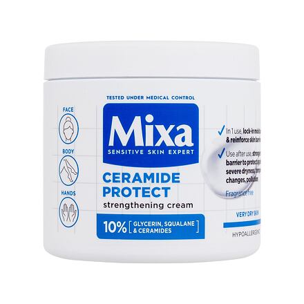 Mixa Ceramide Protect Strengthening Cream dámský tělový krém posilující ochrannou bariéru pokožky 400 ml pro ženy