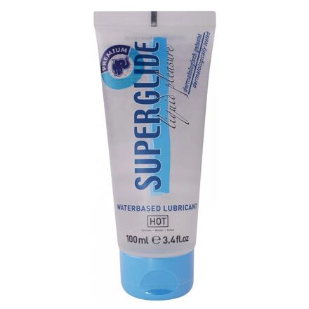 Hot SuperGlide Premium lubrikační gel na vodní bázi 100 ml unisex