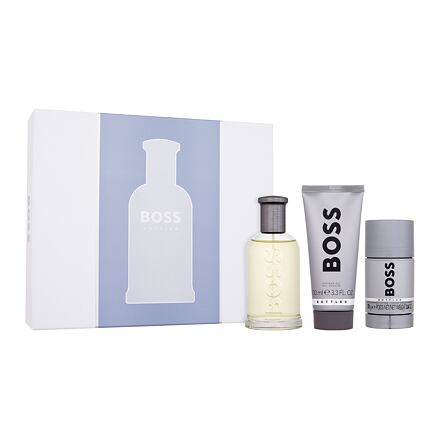 HUGO BOSS Boss Bottled pánská dárková sada toaletní voda 100 ml + sprchový gel 100 ml + deostick 75 ml pro muže