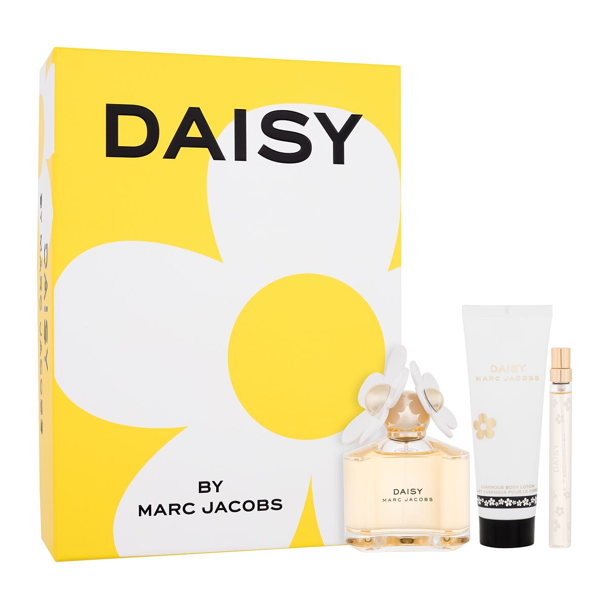 Marc Jacobs Daisy SET3 dámská dárková sada toaletní voda 100 ml + tělové mléko 75 ml + toaletní voda 10 ml pro ženy