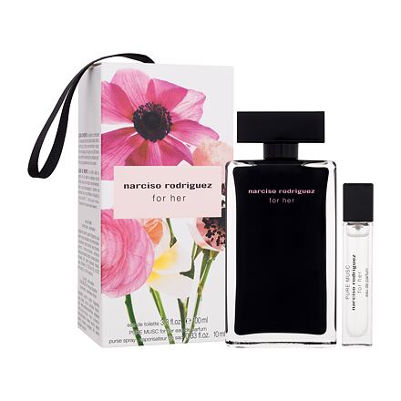 Narciso Rodriguez For Her dámská dárková sada toaletní voda 100 ml + parfémovaná voda Pure Musc 10 ml pro ženy