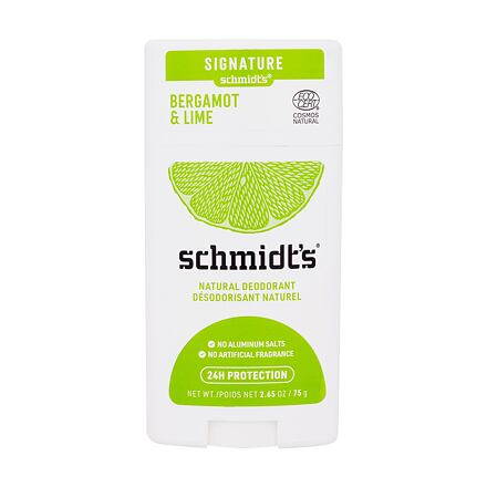 schmidt's Bergamot & Lime Natural Deodorant dámský přírodní deodorant 75 g pro ženy