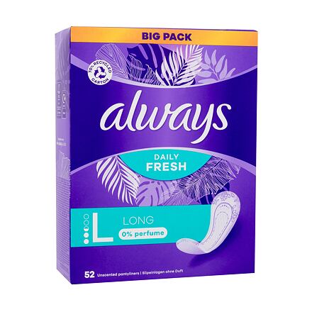 Always Daily Fresh Long intimky bez parfemace 52 ks pro ženy