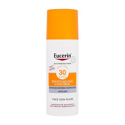 Eucerin Sun Protection Photoaging Control Face Sun Fluid SPF30 dámský opalovací emulze na obličej proti vráskám 50 ml pro ženy