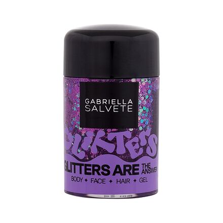Gabriella Salvete Festival Glitters Are The Answer třpytky v gelu na tělo, obličej a vlasy 10 ml odstín violet pro ženy