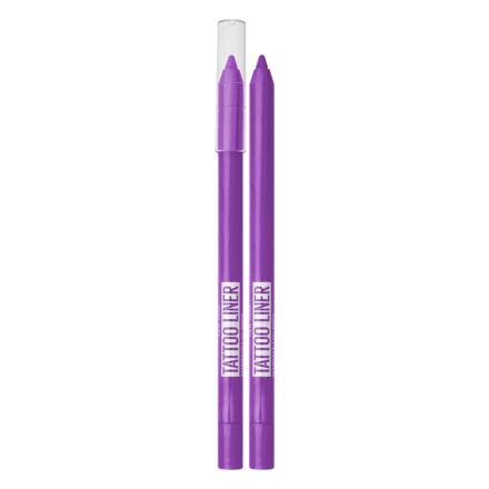 Maybelline Tattoo Liner Gel Pencil dámská dlouhotrvající a voděodolná gelová tužka na oči 1.3 g odstín fialová