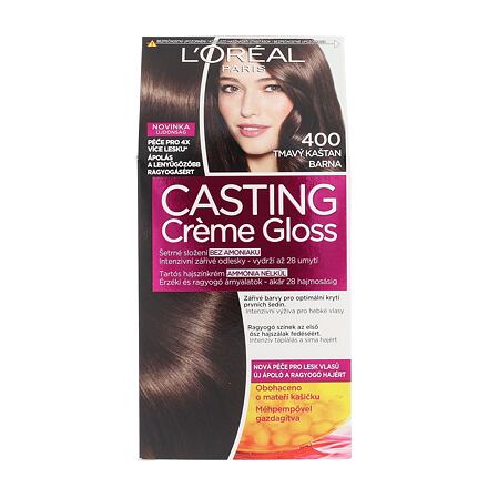 L'Oréal Paris Casting Creme Gloss dámská barva na vlasy na barvené vlasy 48 ml odstín hnědá pro ženy
