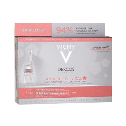 Vichy Dercos Aminexil Clinical 5 vlasová kúra proti padání vlasů 21x6 ml pro ženy