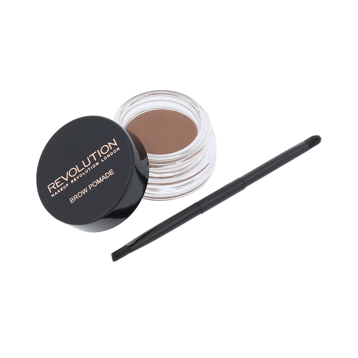 Makeup Revolution London Brow Pomade With Double Ended Brush pomáda na obočí 2.5 g odstín hnědá