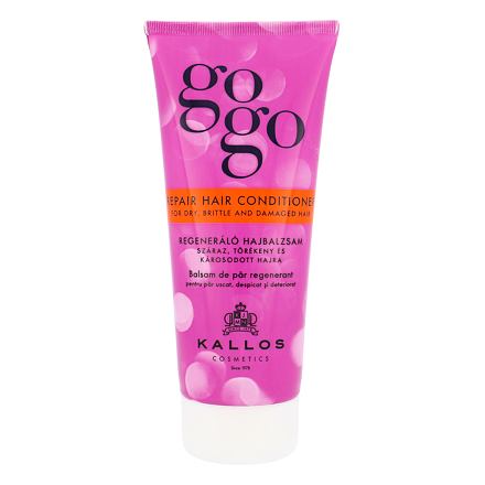 Kallos Cosmetics Gogo Repair dámský regenerační kondicionér pro poškozené vlasy 200 ml pro ženy