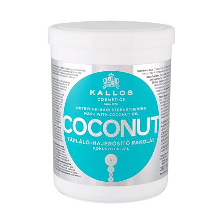 Kallos Cosmetics Coconut dámská vyživující vlasová maska 1000 ml pro ženy