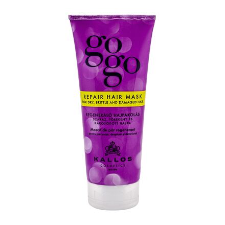 Kallos Cosmetics Gogo Repair dámská regenerační maska pro suché, poškozené a oslabené vlasy 200 ml pro ženy