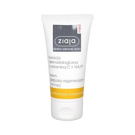 Ziaja Med Dermatological Treatment Deeply Regenerating dámský regenerační noční krém s vitamínem c 50 ml pro ženy