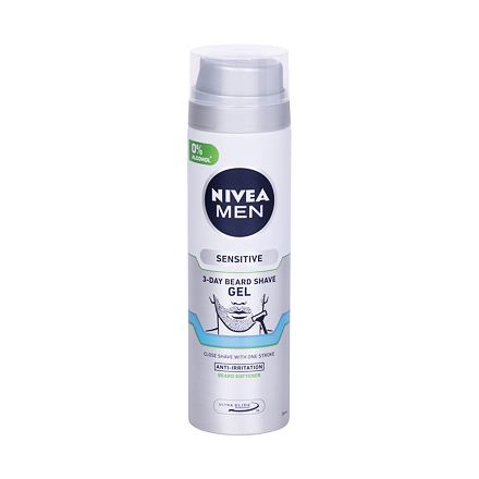 Nivea Men Sensitive 3-Day Beard pánský zklidňující gel na holení pro citlivou pleť 200 ml pro muže