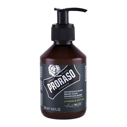 PRORASO Cypress & Vetyver Beard Wash šampon na vousy s vůní cypřiše a vetiveru 200 ml