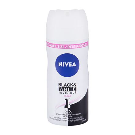 Nivea Black & White Invisible Clear 48h dámský antiperspirant nezanechávající stopy na oblečení 100 ml pro ženy