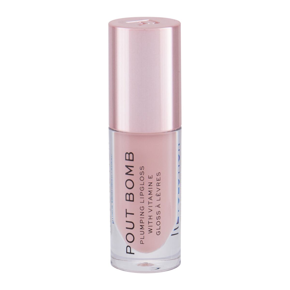 Makeup Revolution London Pout Bomb objemový lesk na rty 4.6 ml odstín béžová