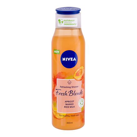 Nivea Fresh Blends Apricot dámský osvěžující sprchový gel s ovocnou vůní 300 ml pro ženy