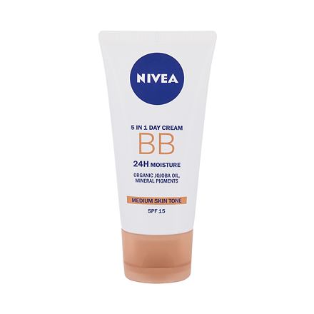 Nivea BB Cream 5in1 Day Cream SPF15 hydratační bb krém 50 ml odstín Medium