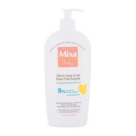 Mixa Baby dětský dětský vyživující sprchový gel a šampon 400 ml pro děti