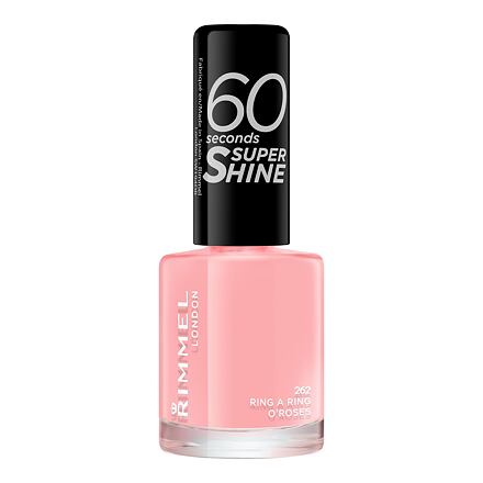 Rimmel London 60 Seconds Super Shine rychleschnoucí lak na nehty 8 ml odstín růžová