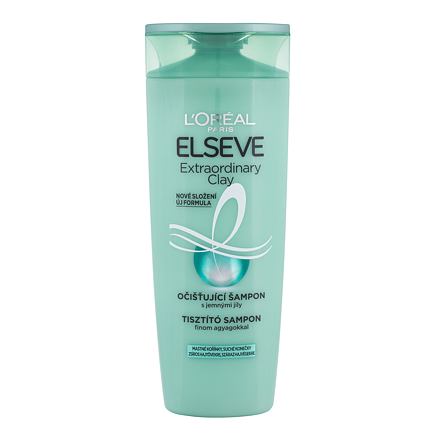 L'Oréal Paris Elseve Extraordinary Clay Rebalancing Shampoo dámský hydratační šampon pro mastné vlasy 400 ml pro ženy