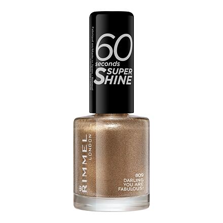 Rimmel London 60 Seconds Super Shine rychleschnoucí lak na nehty 8 ml odstín béžová