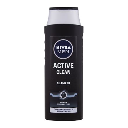 Nivea Men Active Clean pánský šampon s aktivním uhlím 400 ml pro muže