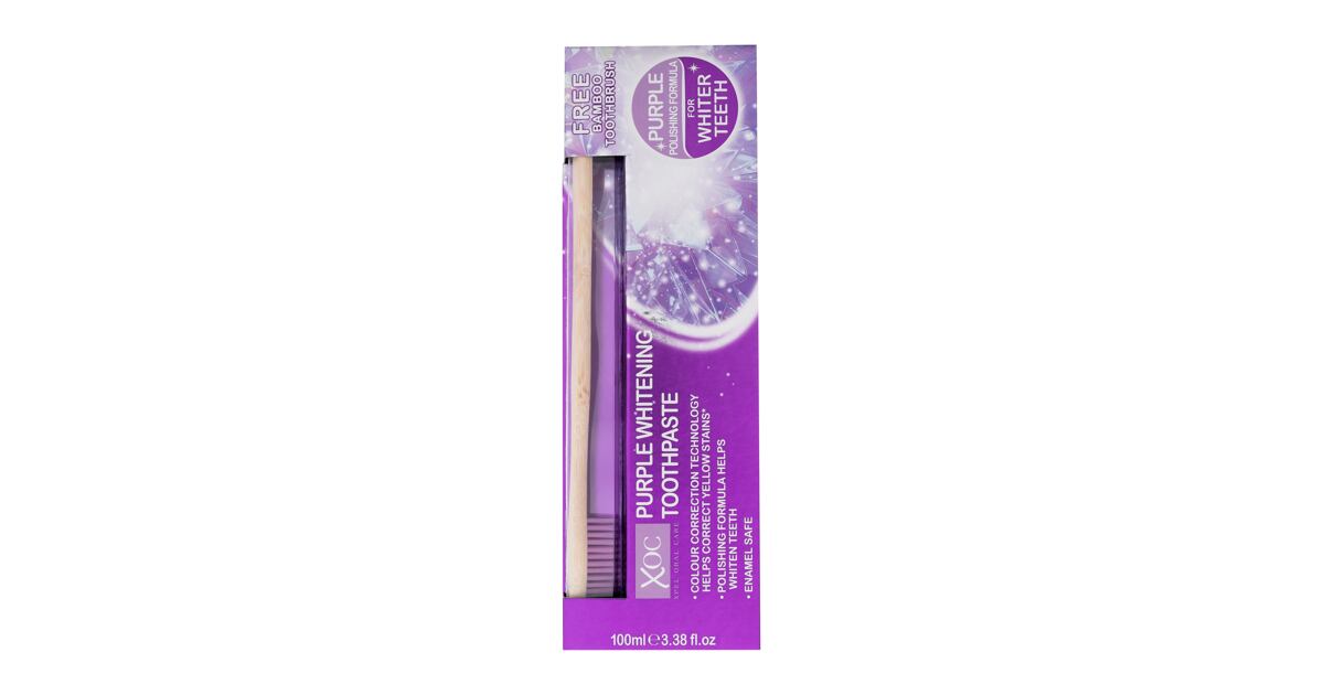Xpel Oral Care Purple Whitening Toothpaste Zubní pasta pro ženy ...