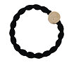 Gumička na vlasy By Eloise London Letter Charms Gold D 1 ks Black