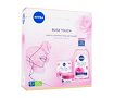 Denní pleťový krém Nivea Rose Touch Care & Cleansing Skincare Regime 50 ml poškozená krabička Kazeta