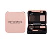 Set a paletka na obočí Makeup Revolution London Brow Sculpt Kit 2,2 g Dark Brown