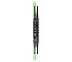 Tužka na obočí NYX Professional Makeup Blade & Shade Dual Edge Brow Pencil 0,06 g 12 Black