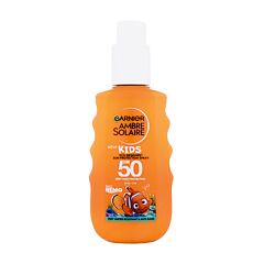 Opalovací přípravek na tělo Garnier Ambre Solaire Kids Sun Protection Spray SPF50 150 ml poškozený flakon