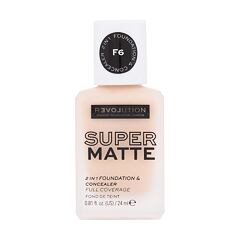 Make-up Revolution Relove Super Matte 2 in 1 Foundation & Concealer 24 ml F6