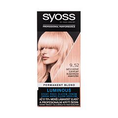 Barva na vlasy Syoss Permanent Coloration Permanent Blond 50 ml 9-52 Light Rose Gold Blond poškozená krabička
