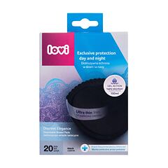 Vložky do podprsenky LOVI Discreet Elegance Disposable Breast Pads Black 1 ks