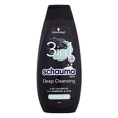 Šampon Schwarzkopf Schauma Men Deep Cleansing 3in1 400 ml