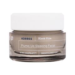 Noční pleťový krém Korres Black Pine Plump-Up Sleeping Facial 40 ml