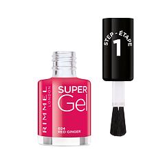 Lak na nehty Rimmel London Super Gel STEP1 12 ml 024 Red Ginger