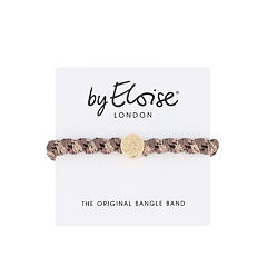 Gumička na vlasy By Eloise London Woven Gold Circle Mocha 1 ks