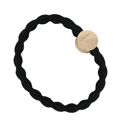 Gumička na vlasy By Eloise London Letter Charms Gold L 1 ks Black
