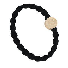 Gumička na vlasy By Eloise London Letter Charms Gold R 1 ks Black