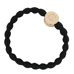 Gumička na vlasy By Eloise London Letter Charms Gold C 1 ks Black