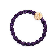 Gumička na vlasy By Eloise London Metallic Gold Circle Purple 1 ks Purple